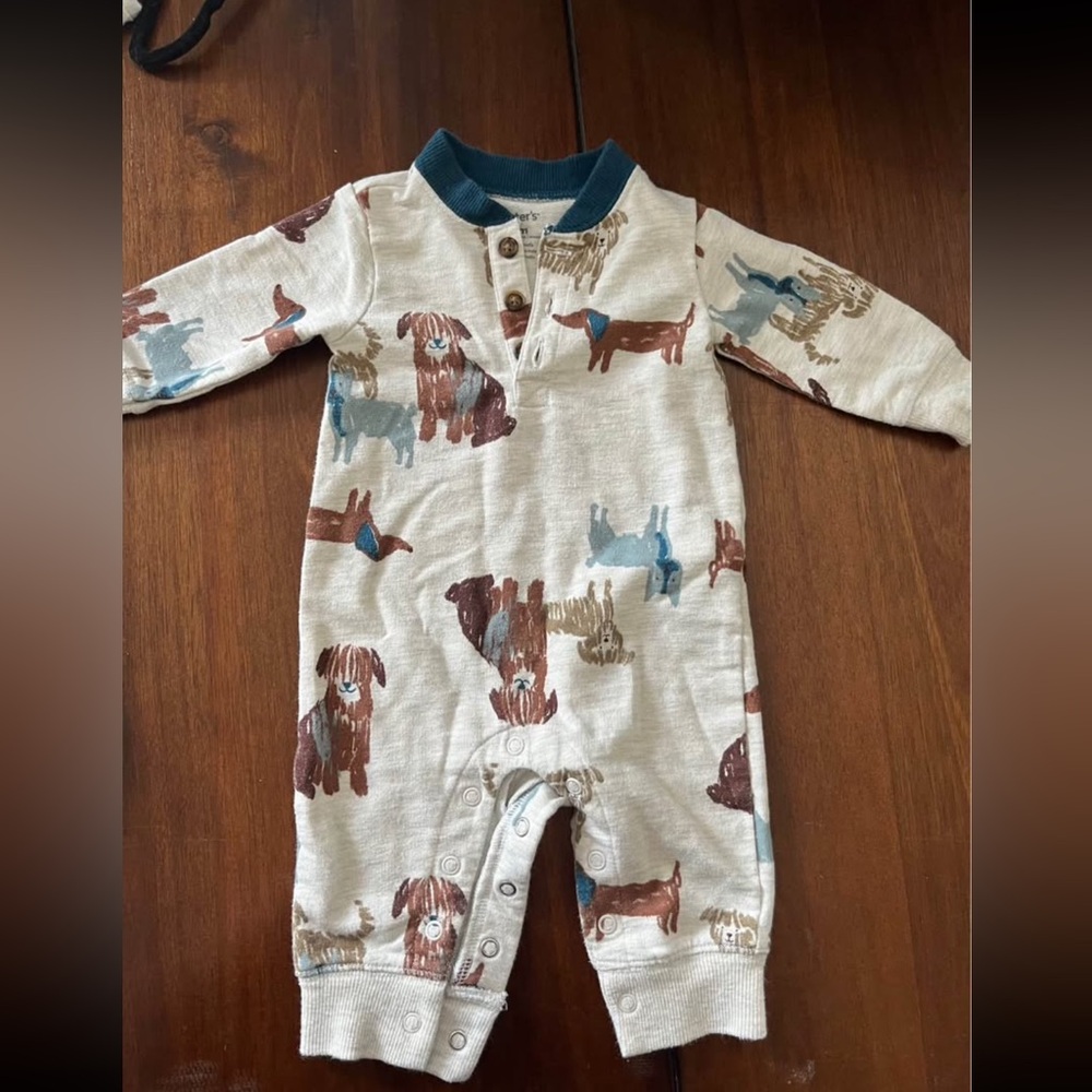 Adorable Dog Print infant sleeper